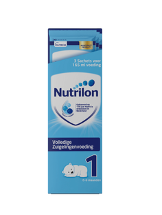 Nutrilon 1 Zuigelingenvoeding 3-pack Portieverpakking 0-6 Maanden 69GR 