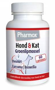 Pharmox Hond & Kat Groenlipmossel Capsules 60CP 