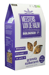 De Halm Granola Suikerarm Biologisch 350GR 