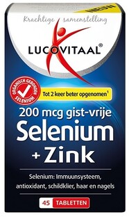 Lucovitaal Selenium + Zink Tabletten 45TB 