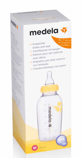 Medela Moedermelkfles + Medium Flow Speen 250ML 