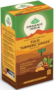 Organic India Thee Tulsi Ginger Turmeric 25ZK 