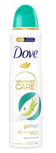 Dove Go Advanced Care Fresh Pear & Aloë Vera Deodorant Spray 150ML 