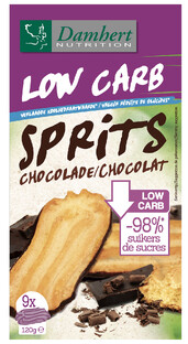 Damhert Low carb Sprits Chocolade 120GR 