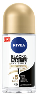 Nivea Black & White Silky Smooth Deodorant Roller 50ML 