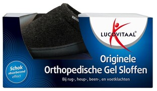 Lucovitaal Originele Orthopedische Gel Sloffen 40-41 Zwart 1PR 