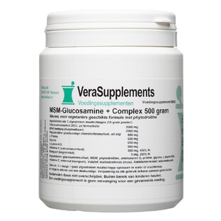 VeraSupplements MSM-Glucosamine+ Complex Poeder 500GR 