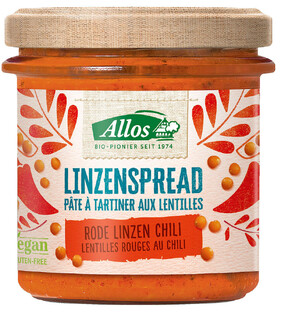 Allos Linzenspread Rode Linzen Chili 140GR 