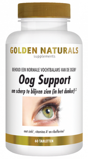 Golden Naturals Oog Support Tabletten 60TB 