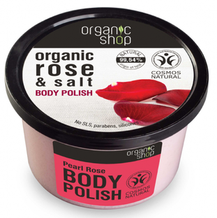 Organic Shop Pearl Rose Body Polish 250ML 