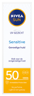 Nivea Sun Face Sensitive Gezichtszonnecrème SPF50 50ML 