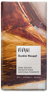 Vivani Chocolade Puur met Nougat 100GR 