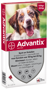 Advantix Hond 250/1250 Spot-on Solution 4ST 