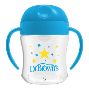 Dr Browns Drinkbeker Blauw Zachte Tuit 6mnd+ 180ML 