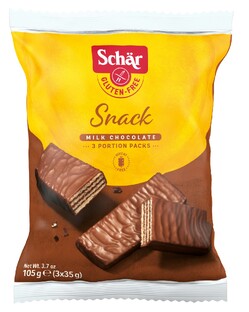 Schar Snack Chocoladewafels Glutenvrij 105GR 