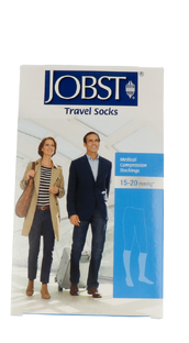 Jobst Travel Socks Zwart 37-38 1PR 