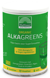 Mattisson HealthStyle AlkaGreens Organic Poeder 300GR 