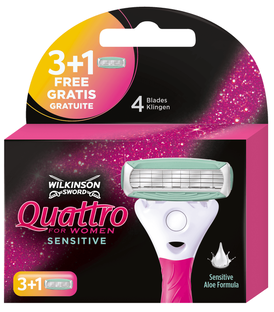 Wilkinson Quattro for Women Sensitive Mesjes 4ST 