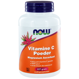 NOW Vitamine C Poeder Magnesium Ascorbaat 227GR 