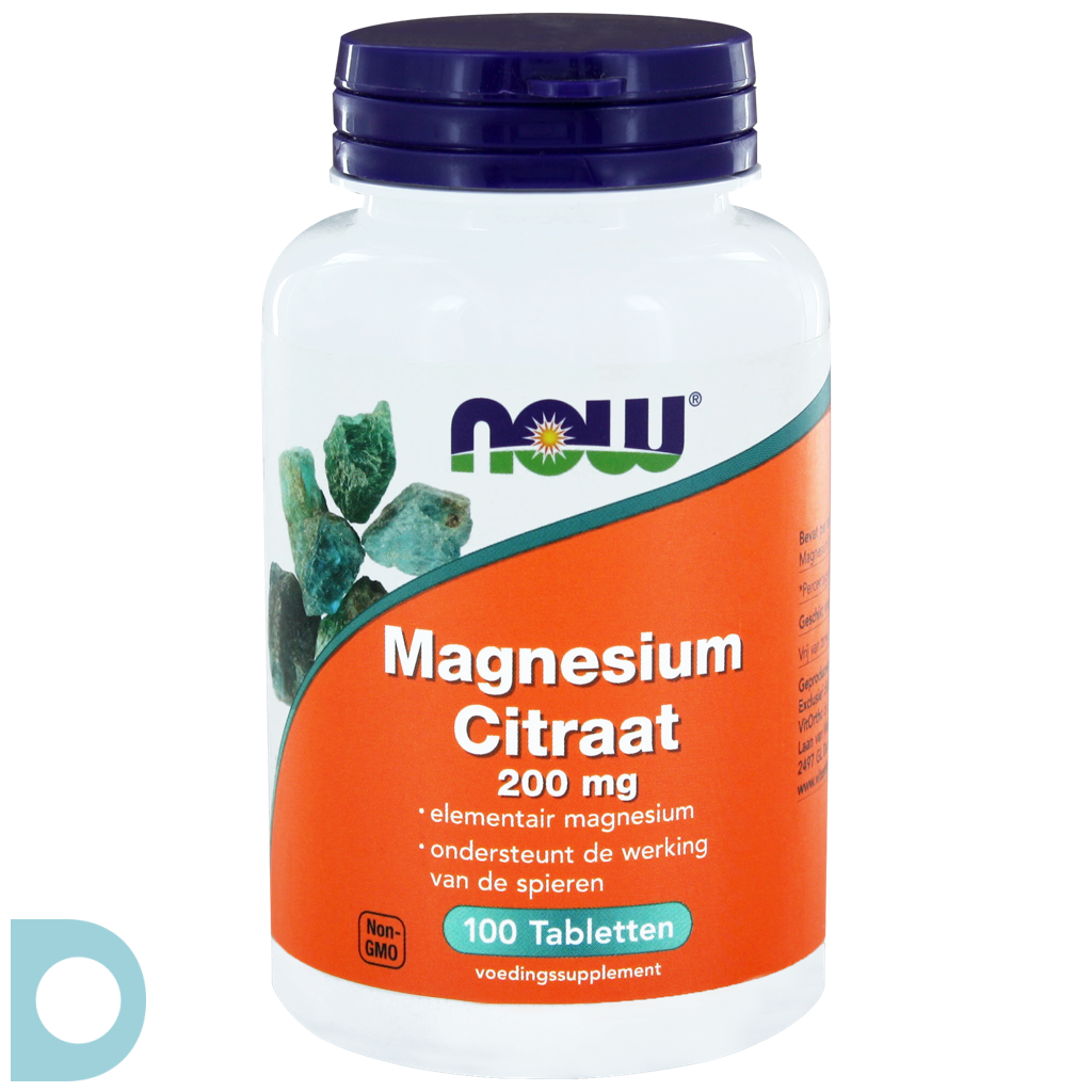 koppel fusie teleurstellen NOW Magnesium Citraat 200mg Tabletten kopen bij De Online Drogist