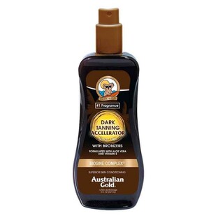 Australian Gold Dark Tanning Accelerator met Bronzer Spray Gel 237ML