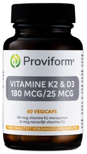 Proviform Vitamine K2 & D3 180 mcg/25 mcg Capsules 60VCP 