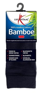 Lucovitaal Bamboe Lange Sokken Blauw 35-38 1PR 