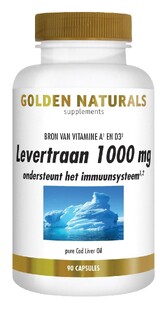 Golden Naturals Levertraan Capsules 90SG 