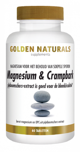 Golden Naturals Magnesium & Crampbark Tabletten 60TB 