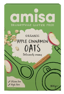 Amisa Pure Porridge Oats Apple & Cinnamon Spice 300GR 