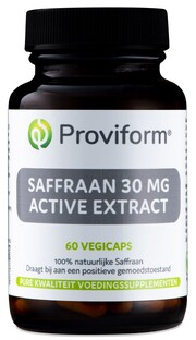 Proviform Saffraan 30mg Active Extract Vegicaps 60VCP 