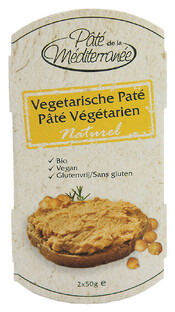 Pate de la Mediterranee Vegetarische Paté Naturel 100GR 