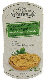 Pate de la Mediterranee Vegetarische Paté Mediterrane Kruiden 100GR 