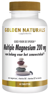 Golden Naturals Multiple Magnesium 200mg Tabletten 60TB 