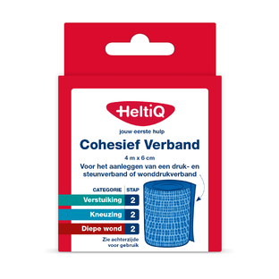 HeltiQ Cohesief Verband 4mx6cm 1ST 