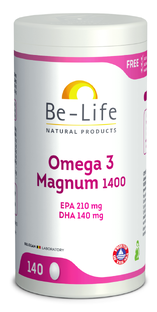 Be-Life Omega 3 Magnum 1400 Capsules 140CP 