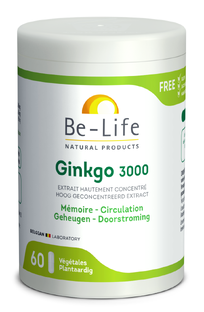 Be-Life Gink-go 3000 Capsules 60CP 