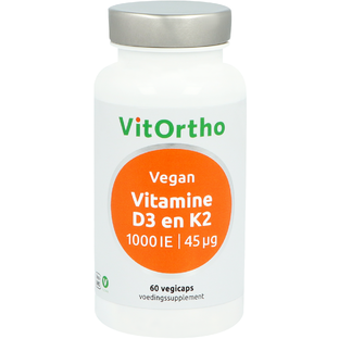 VitOrtho Vitamine D3 en K2 Vegan Capsules 60VCP 