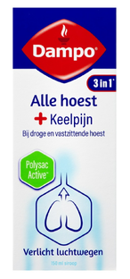 Dampo Alle Hoest + Keelpijn Siroop 150ML 