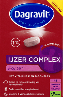 Dagravit IJzer Complex Forte Kauwtabletten 48TB 