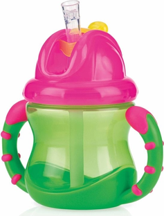 Nuby Flip It Antilekbeker Groen 240ML 