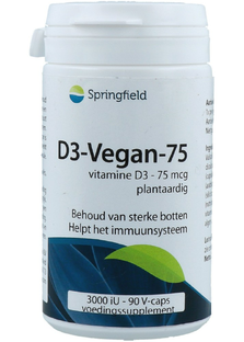 Springfield D3-Vegan 3000IU Capsules 90SG 