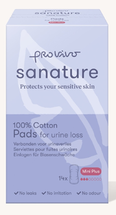 Sanature Pro Vivo 100% Katoen Verbanden voor Urineverlies Mini Plus 14ST 