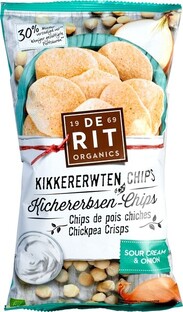 De Rit Kikkererwten Chips Sour cream-onion 75GR 