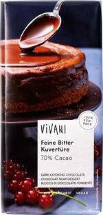 Vivani Smelt Chocolade Puur 200GR 