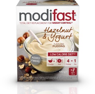 Modifast Intensive Weight Loss Pudding Hazelnut & Yogurt 416GR 