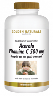 Golden Naturals Acerola Vitamine C 500mg Zuigtabletten 100TB 