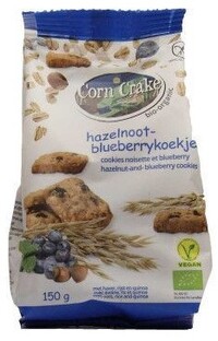 Corn Crake Hazelnoot Blueberry Koekjes 150GR 