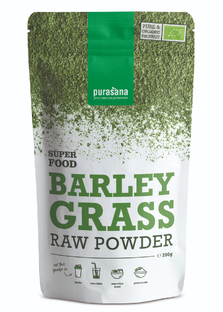 Purasana Barley Grass Vegan Gerstegras Poeder 200GR 