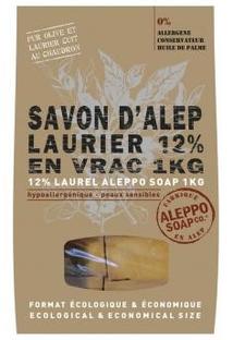 Aleppo Soap Co Savon D'Alep Zeep met 12% Laurier 1KG 